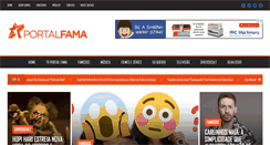 Desktop Screenshot of portalfama.com.br